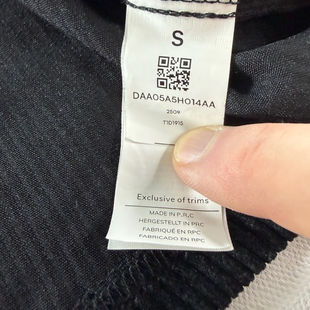 Cupshe Women's Corduroy Mini Overall Dress - S - Black - Picture 8 of 9